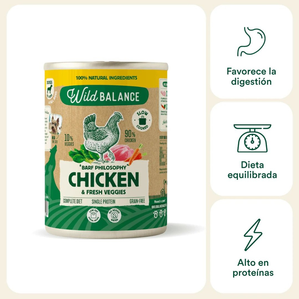 Lata de Pollo- verduras (400g)