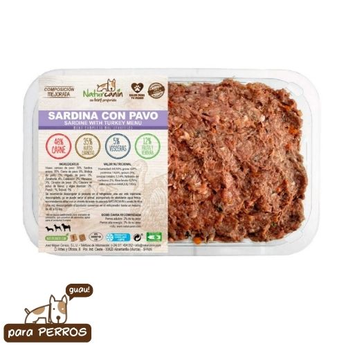 Menú  Sardina-Pavo (1kg)
